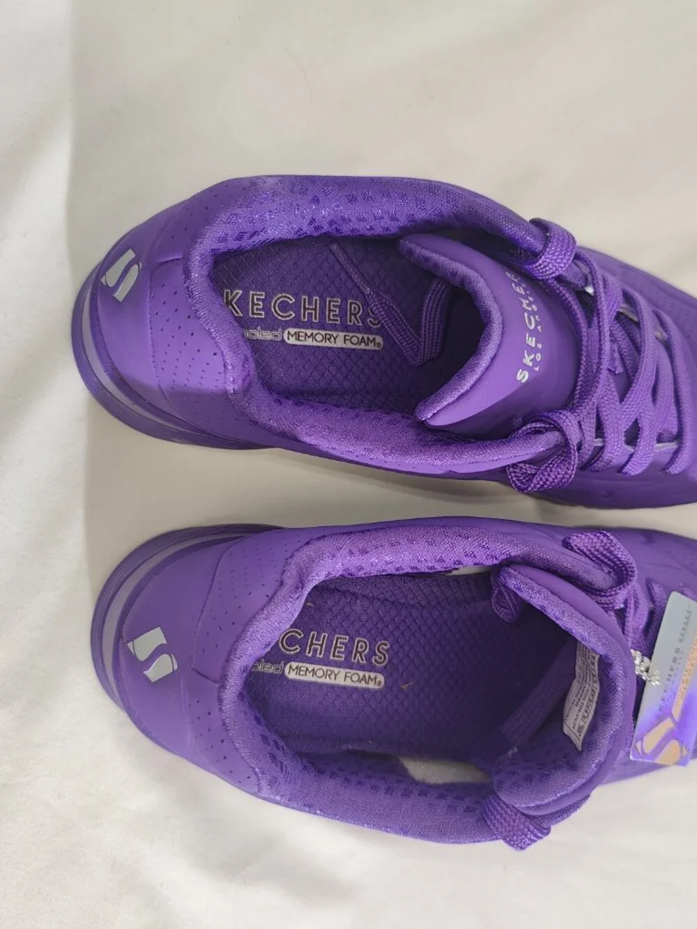 Skechers Street Uno Stand on Air Purple Sneakers Womens Size 7.5 Air Cooled NWT